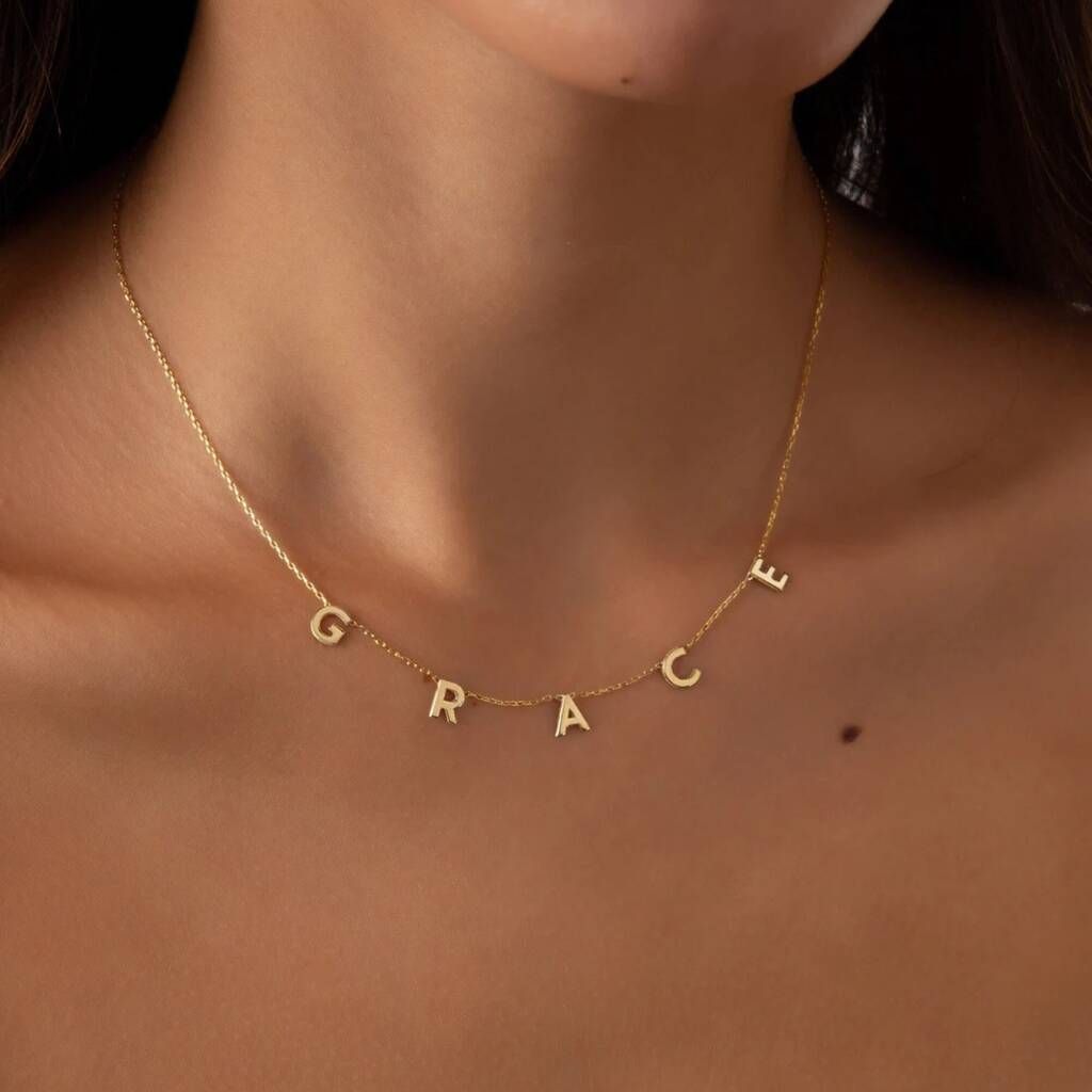 Customized Letter Name Necklace